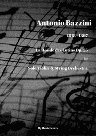 Bazzini La Ronde des Lutins Op. 25 for Violin and String Orchestra Sheet Music by Antonio Bazzini