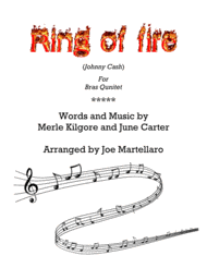 Ring Of Fire Sheet Music by Johnny Cash