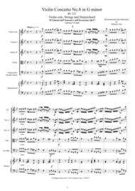 Vivaldi - Violin Concerto No.8 in G minor RV 332 Op.8 for Violin solo