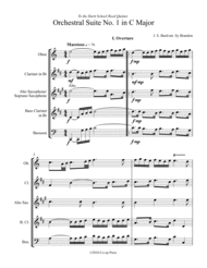Orchestral Suite No. 1 for Reed Quintet Sheet Music by Johann Sebastian Bach