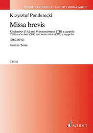 Missa brevis Sheet Music by Krzysztof Penderecki