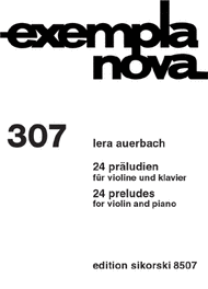 24 Preludes for Violin and Piano Sheet Music by Lera Auerbach