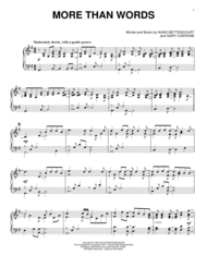 More Than Words Sheet Music by Extreme