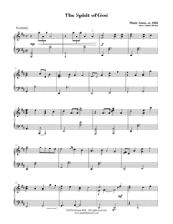 The Spirit of God (piano solo) Sheet Music by Anonymous