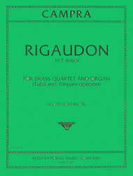 Rigaudon for Brass Choir and Organ) Sheet Music by Andre Campra