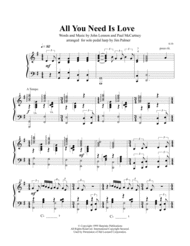 All You Need Is Love for pedal harp Sheet Music by The Beatles
