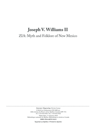 ZIA: Myth and Folklore of New Mexico Sheet Music by Joseph V. William