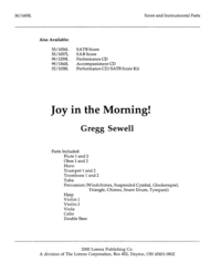 Joy in the Morning - Orchestration Sheet Music by Gregg Sewell