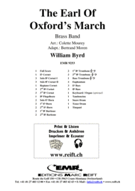 The Earl Of Oxford's March Sheet Music by William Byrd