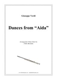 Dances form "Aida" for Flute Choir Sheet Music by Giuseppe Verdi
