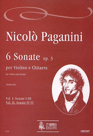 6 Sonatas Op. 3 Sheet Music by Nicolo Paganini