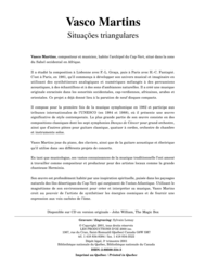 Situacoes Triangulares Sheet Music by Vasco Martins