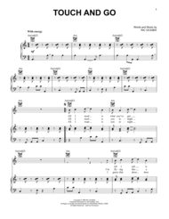Touch And Go Sheet Music by Ric Ocasek
