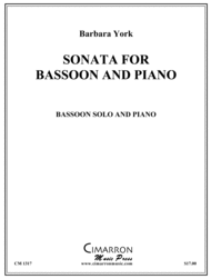 Sonata for Bassoon and Piano Sheet Music by Barbara York