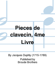 Pieces de clavecin 4me Livre. PF 68 Sheet Music by Jacques Duphly