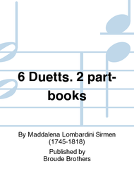 6 Duetts for 2 Violins. PF 179 Sheet Music by Maddalena Laura Lombardini Sirmen