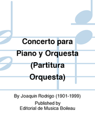 Concerto para Piano y Orquesta (Partitura Orquesta) Sheet Music by Joaquin Rodrigo