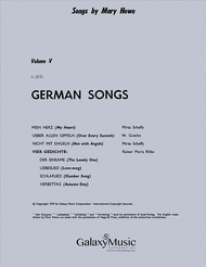German Songs Sheet Music by Mary Howe