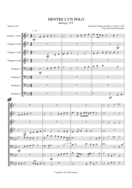 Mentre L'Un Polo Sheet Music by Alessandro Striggio