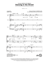 Dancing In The Street Sheet Music by Martha And The Vandellas