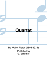 Quartet Sheet Music by Walter Piston