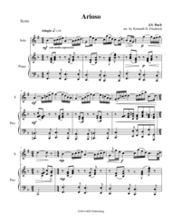 Arioso Sheet Music by Johann Sebastian Bach