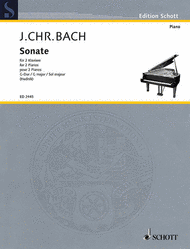 Sonate G major Sheet Music by Johann Christian Bach