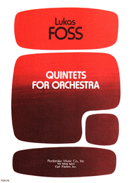 Quintets For Orchestra Sheet Music by Lukas Foss