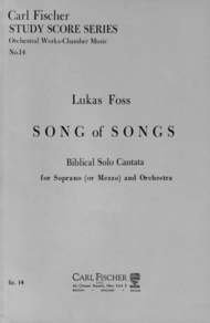Song of Songs Sheet Music by Lukas Foss