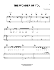 The Wonder Of You Sheet Music by Baker Knight