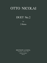 Duet No. 2 Sheet Music by Otto Nicolai