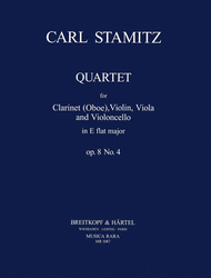 Quartet in Eb major Op. 8 No. 4 Sheet Music by Carl Stamitz