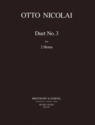 Duet No. 3 Sheet Music by Otto Nicolai
