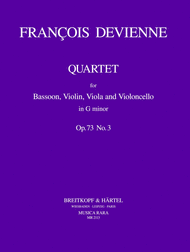 Quartet in G minor Op. 73 No. 3 Sheet Music by Francois Devienne