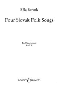 Four Slovak Folk Songs Sheet Music by Bela Bartok