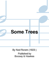 Some Trees Sheet Music by Ned Rorem