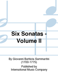 Six Sonatas - Volume II Sheet Music by Giovanni Battista Sammartini