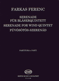 Serenade for Wind Quintet Sheet Music by Ferenc Farkas