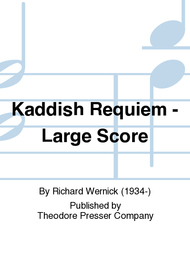 Kaddish Requiem - Large Score Sheet Music by Richard Wernick