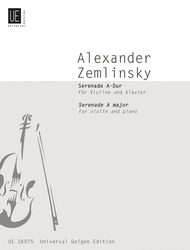 Serenade Sheet Music by Alexander von Zemlinsky