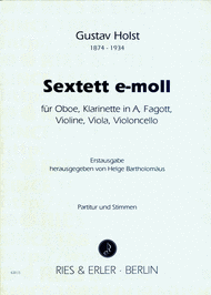 Sextet in E Minor Sheet Music by Gustavus Holst