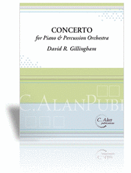 Concerto for Piano and Percussion Orchestra Sheet Music by David Gillingham