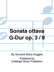 Sonata ottava G-Dur op. 3 / 8 Sheet Music by Giovanni Maria Ruggieri