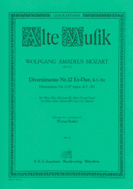 Divertimento Nr. 12 Sheet Music by Wolfgang Amadeus Mozart