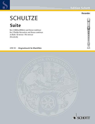 Suite D minor Sheet Music by Johann Christoph Schultze