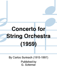 Concerto for String Orchestra (1959) Sheet Music by Carlos Surinach