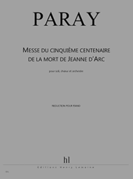 Messe du cinquieme centenaire de la mort de Jeanne d'Arc Sheet Music by Paul Paray