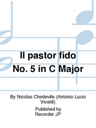 Il pastor fido No. 5 in C Major Sheet Music by Nicolas Chedeville (Antonio Lucio Vivaldi)