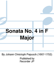 Sonata No. 4 in F Major Sheet Music by Johann Christoph Pepusch