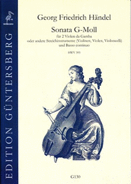 Sonata G-Moll HWV 393 Sheet Music by George Frideric Handel